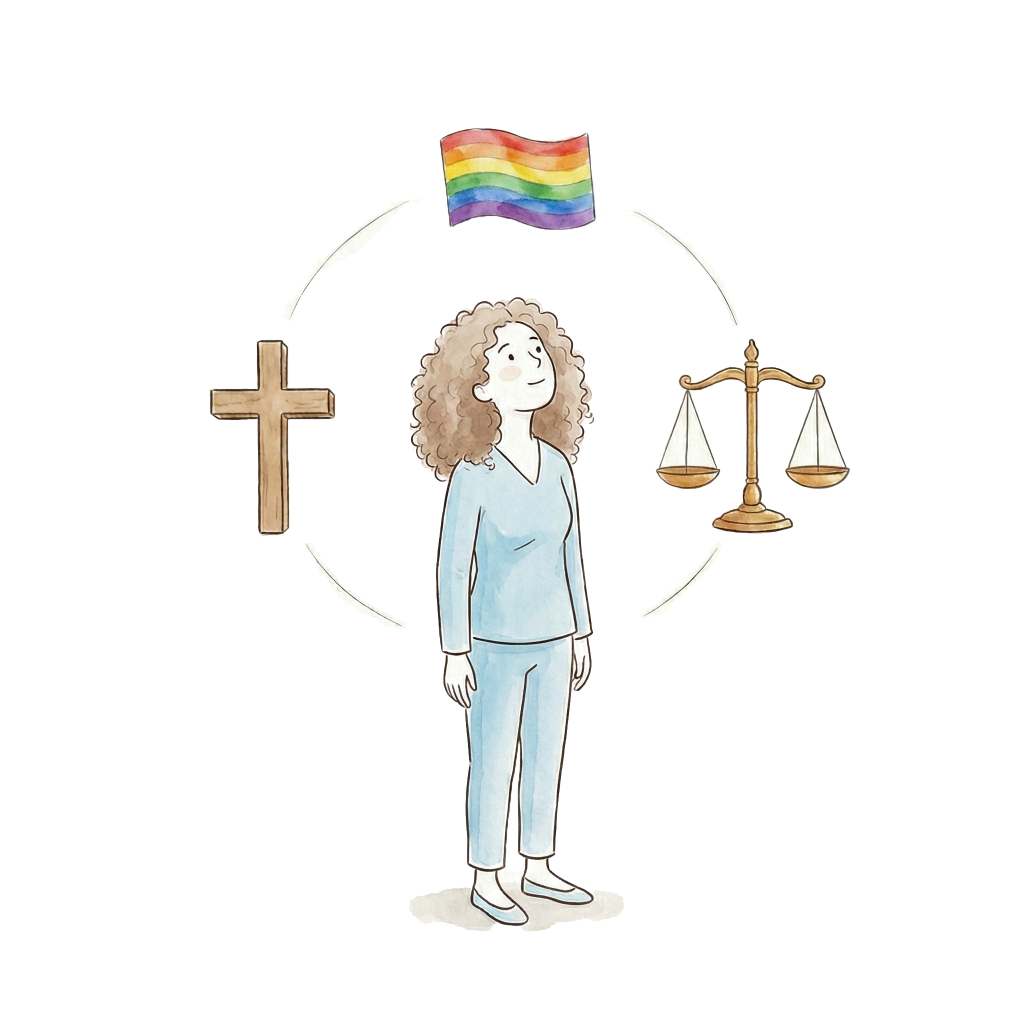 Ilustración valores y conflicto